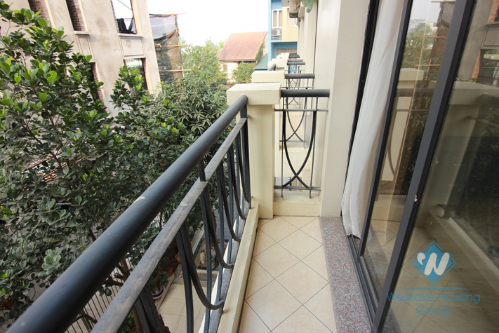 Bright and airy serviced apartment for rent in Au Co alley, Tay Ho, Hanoi